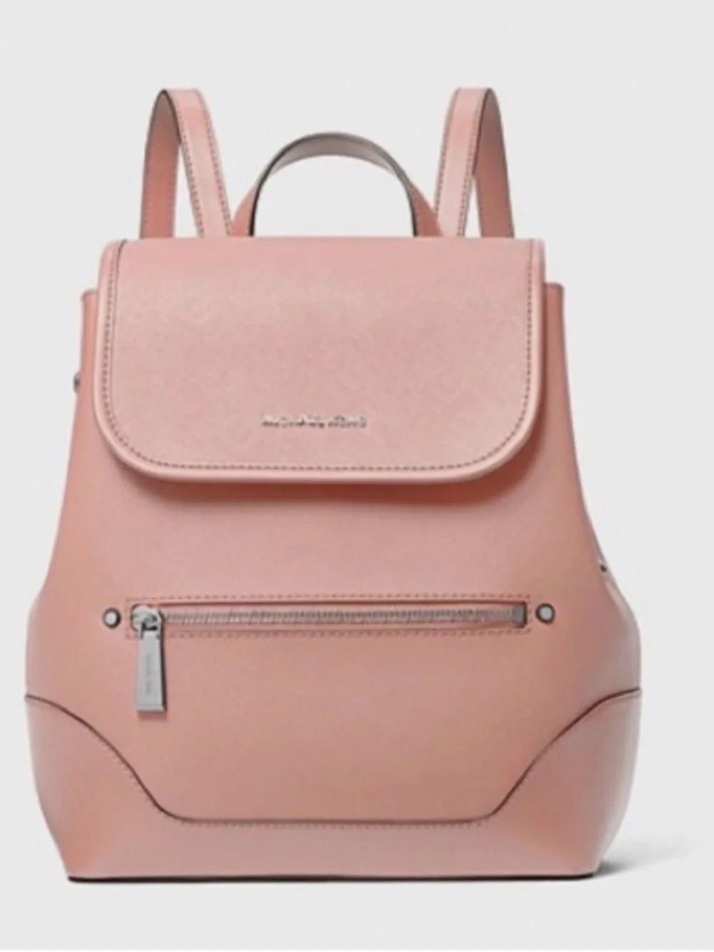 Michael Kors Blush Pink Harrison Medium Saffiano Leather Backpack